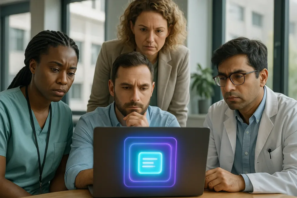 Equipe clínica analisa alertas anônimos de texto em ambiente de saúde mental