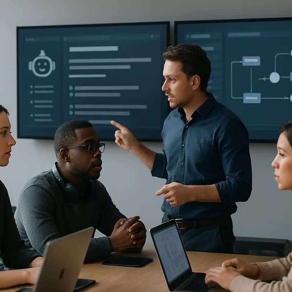 Equipe analisa chatbot de atendimento com RAG e painéis de compliance